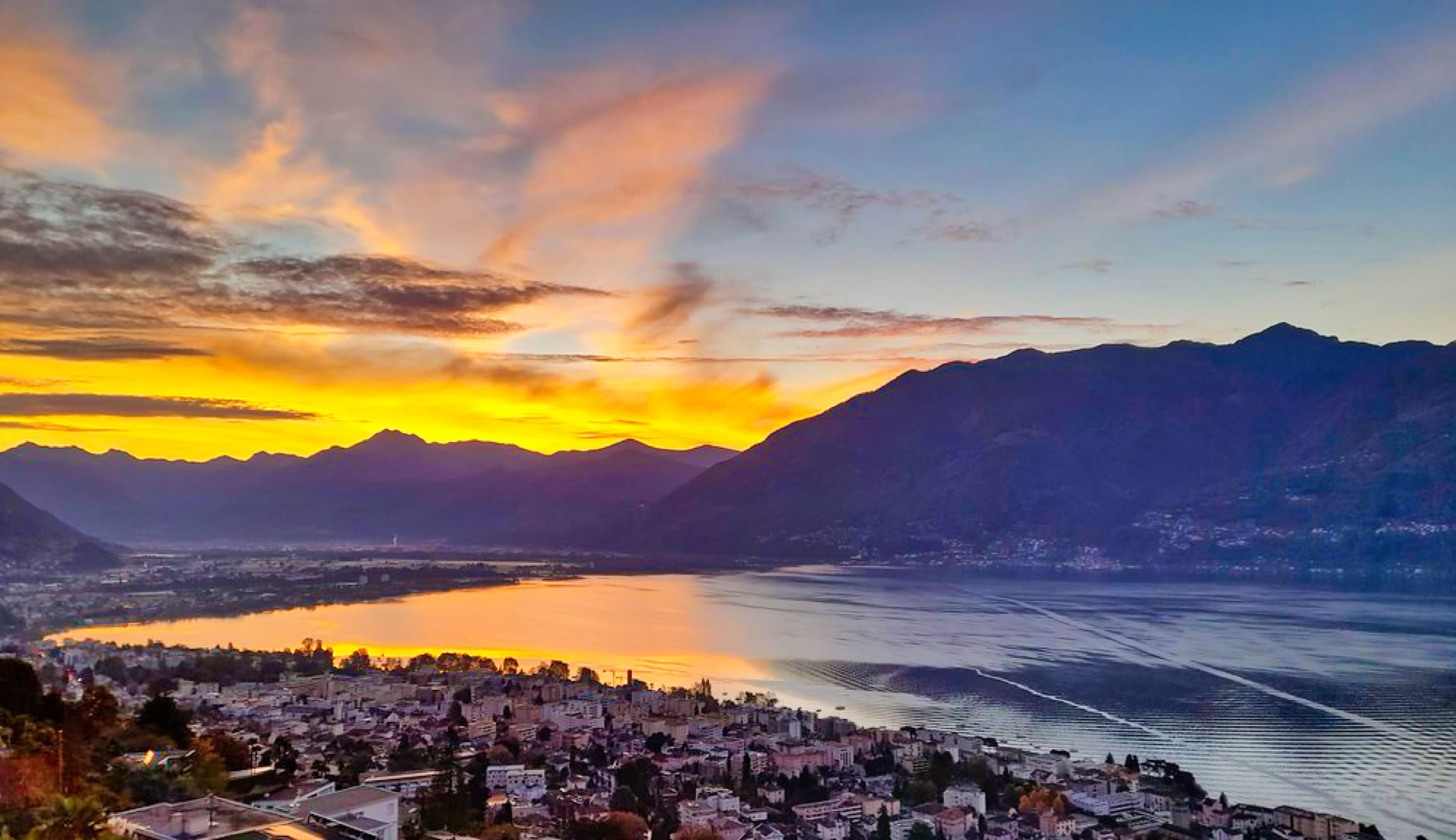 Sonnenuntergang Lago Maggiore